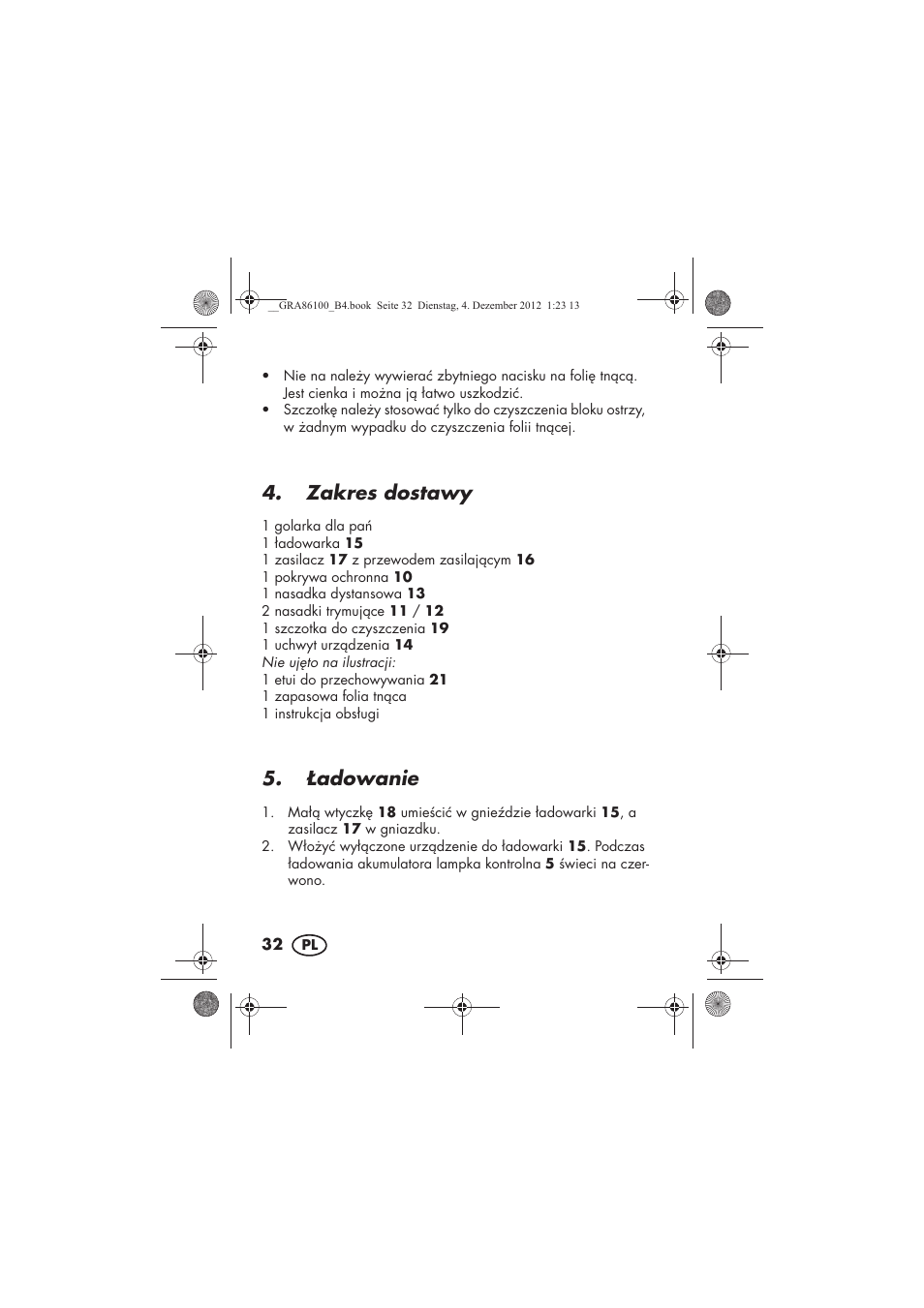 Zakres dostawy, adowanie | Silvercrest SDR 1000 A1 User Manual | Page 34 / 160