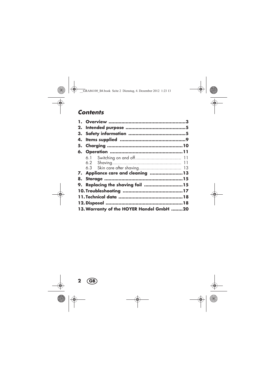 Silvercrest SDR 1000 A1 User Manual | Page 4 / 160