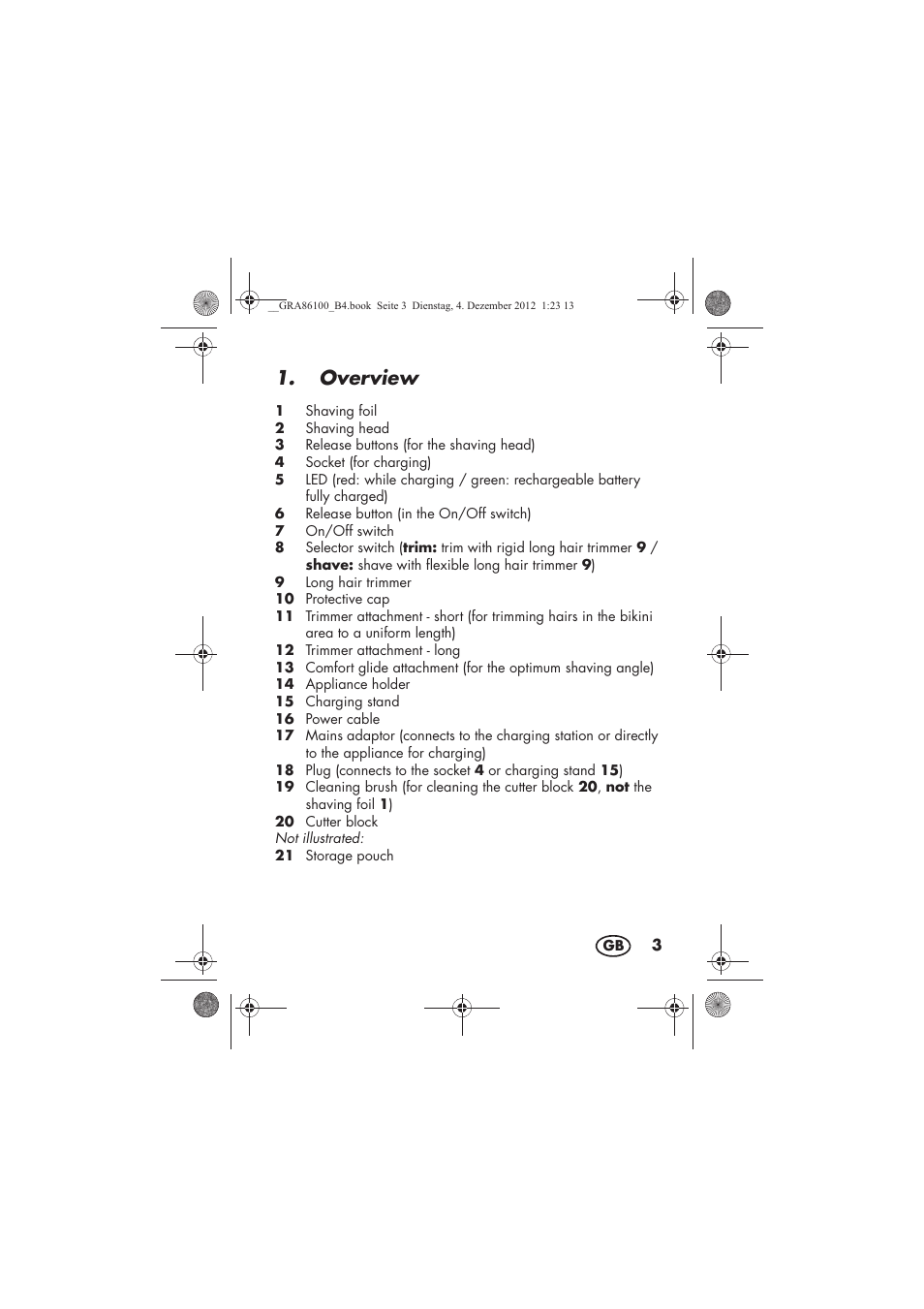 Overview | Silvercrest SDR 1000 A1 User Manual | Page 5 / 160