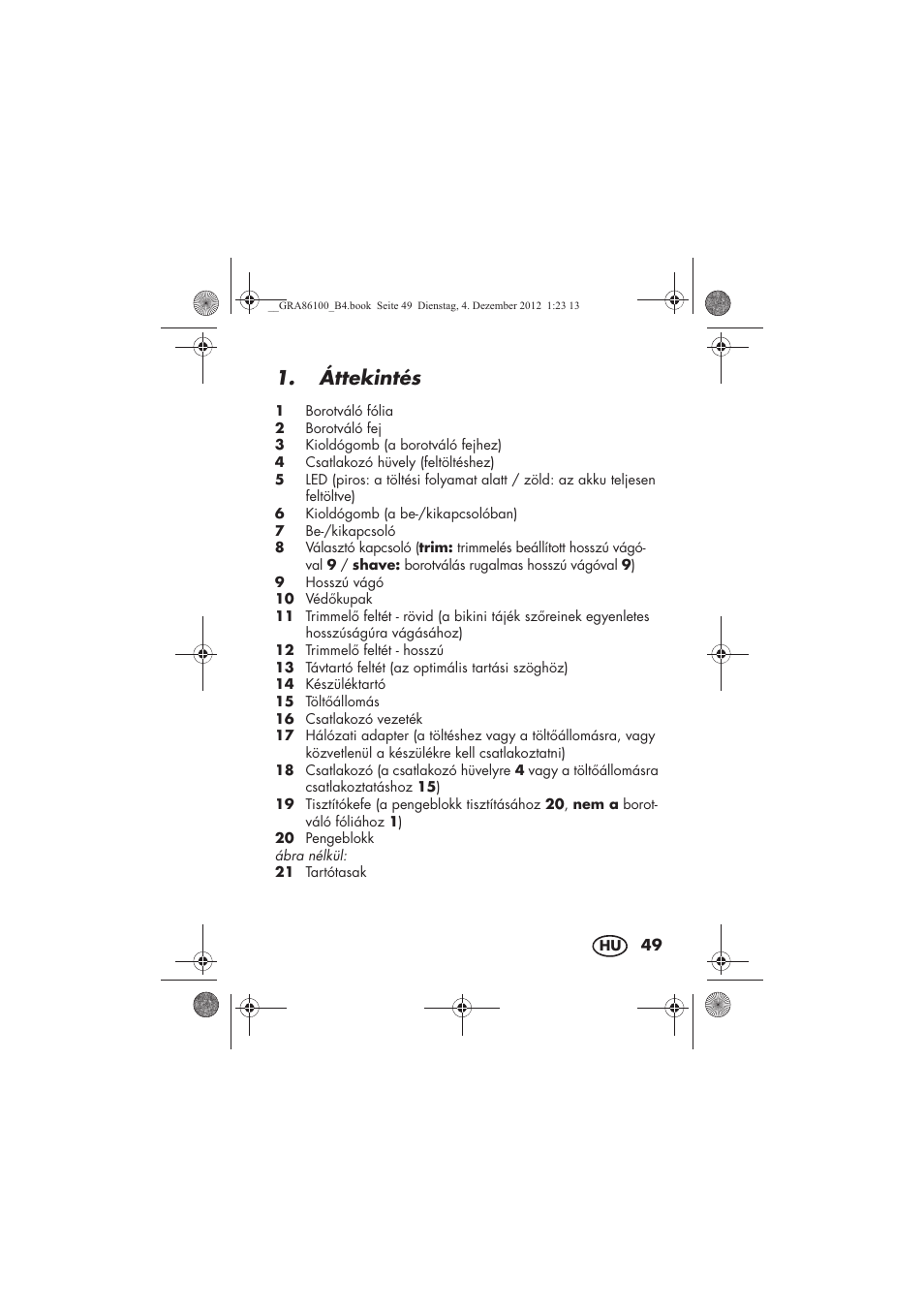 Áttekintés | Silvercrest SDR 1000 A1 User Manual | Page 51 / 160