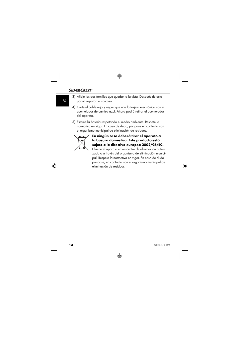 Silvercrest SED 3.7 B2 User Manual | Page 17 / 84