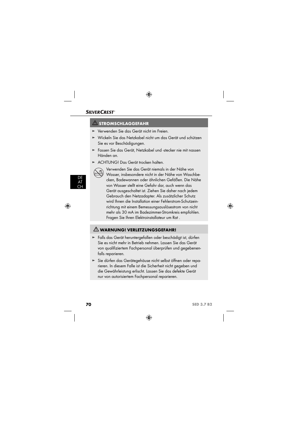 Silvercrest SED 3.7 B2 User Manual | Page 73 / 84