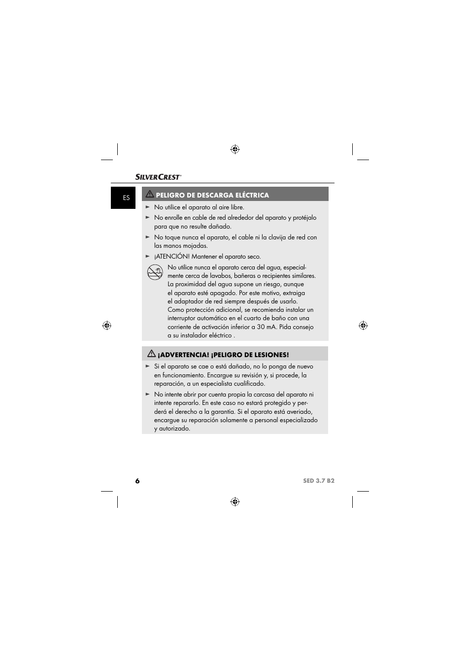 Silvercrest SED 3.7 B2 User Manual | Page 9 / 84