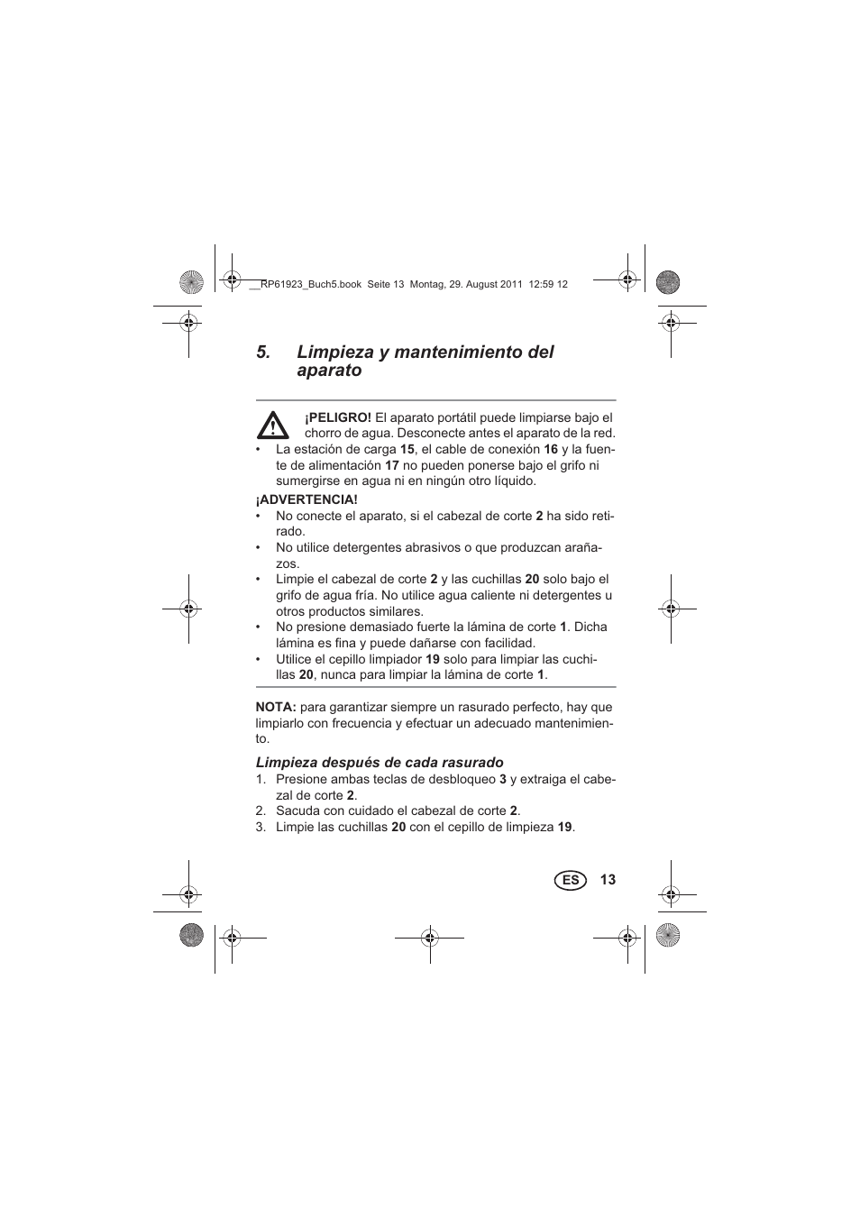 Limpieza y mantenimiento del aparato | Silvercrest SDR 1000 A1 User Manual | Page 15 / 114