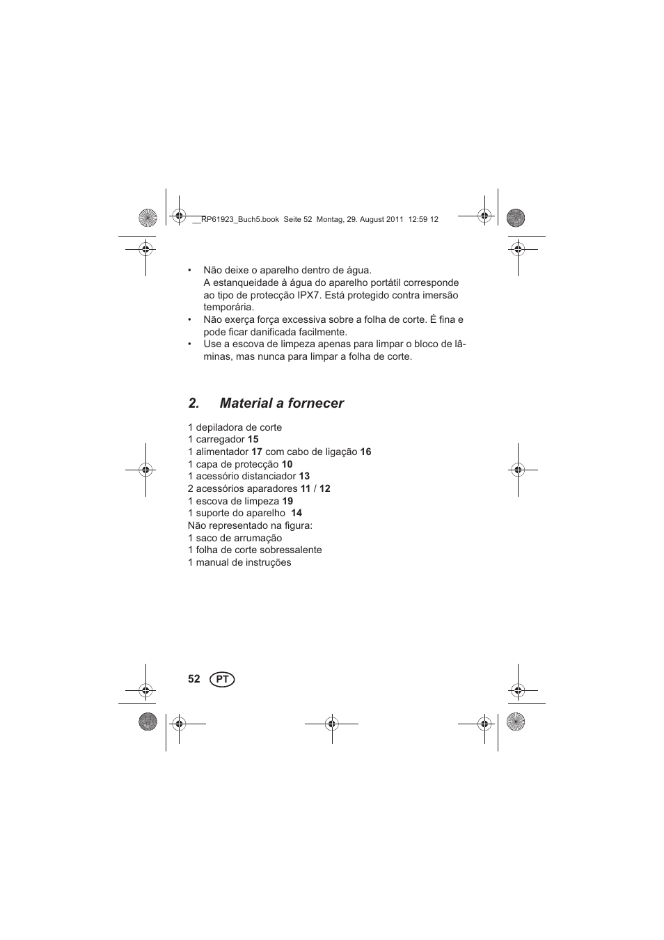 Material a fornecer | Silvercrest SDR 1000 A1 User Manual | Page 54 / 114