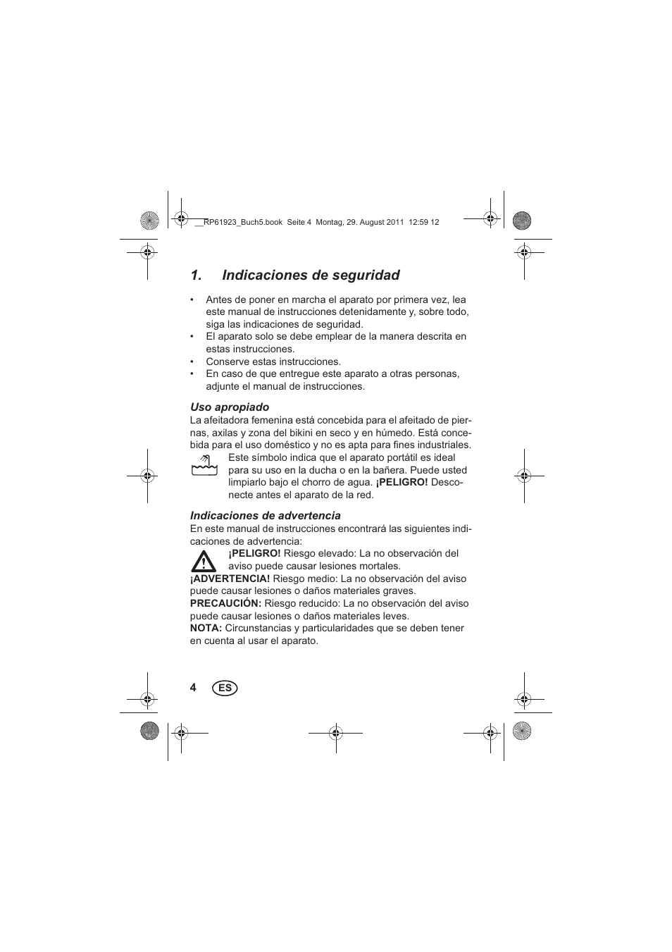 Indicaciones de seguridad | Silvercrest SDR 1000 A1 User Manual | Page 6 / 114