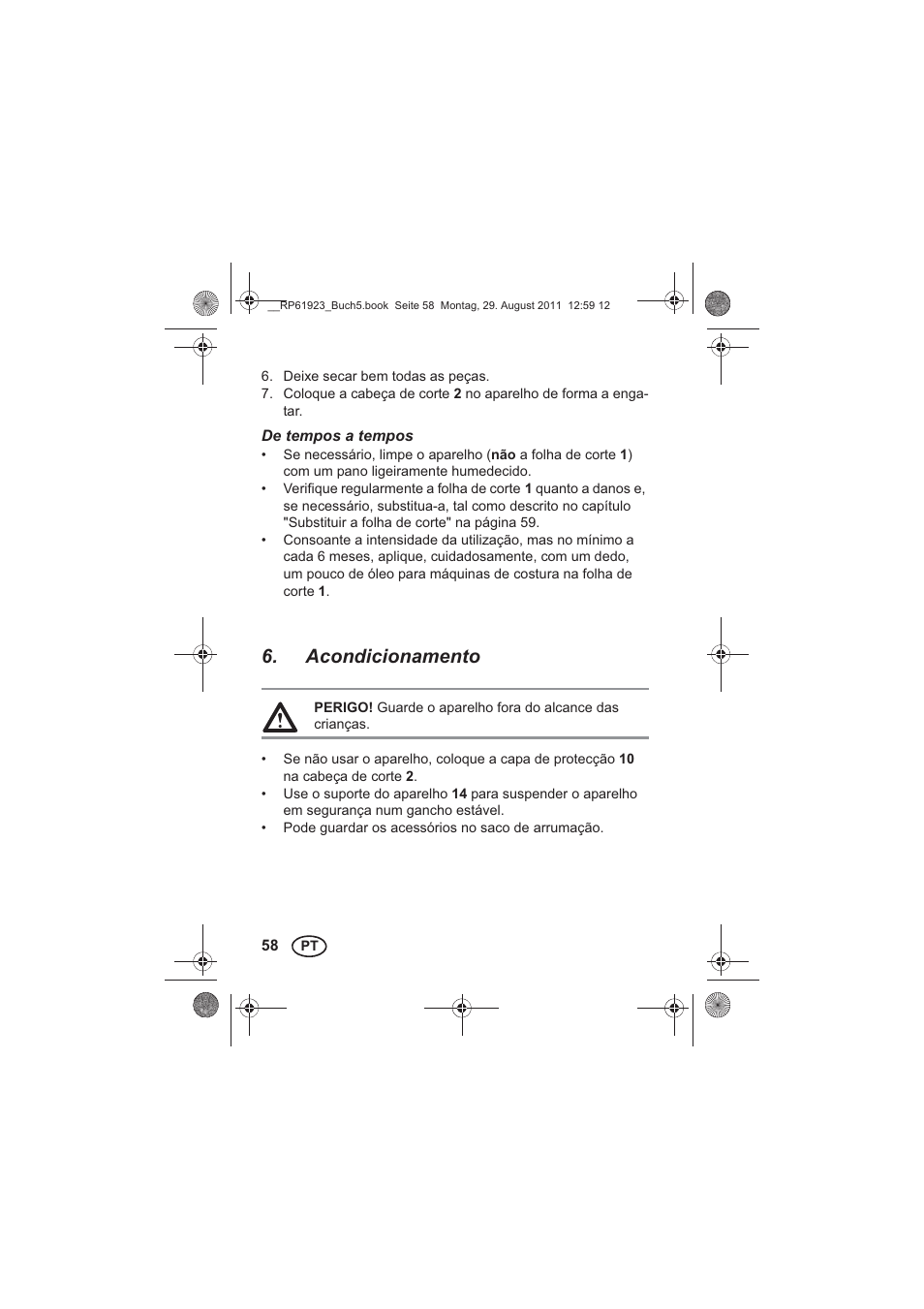 Acondicionamento | Silvercrest SDR 1000 A1 User Manual | Page 60 / 114