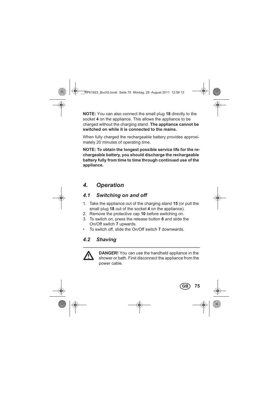 Operation | Silvercrest SDR 1000 A1 User Manual | Page 77 / 114