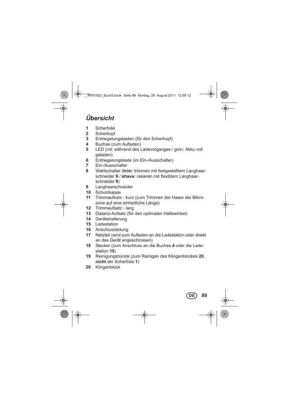 Übersicht | Silvercrest SDR 1000 A1 User Manual | Page 91 / 114