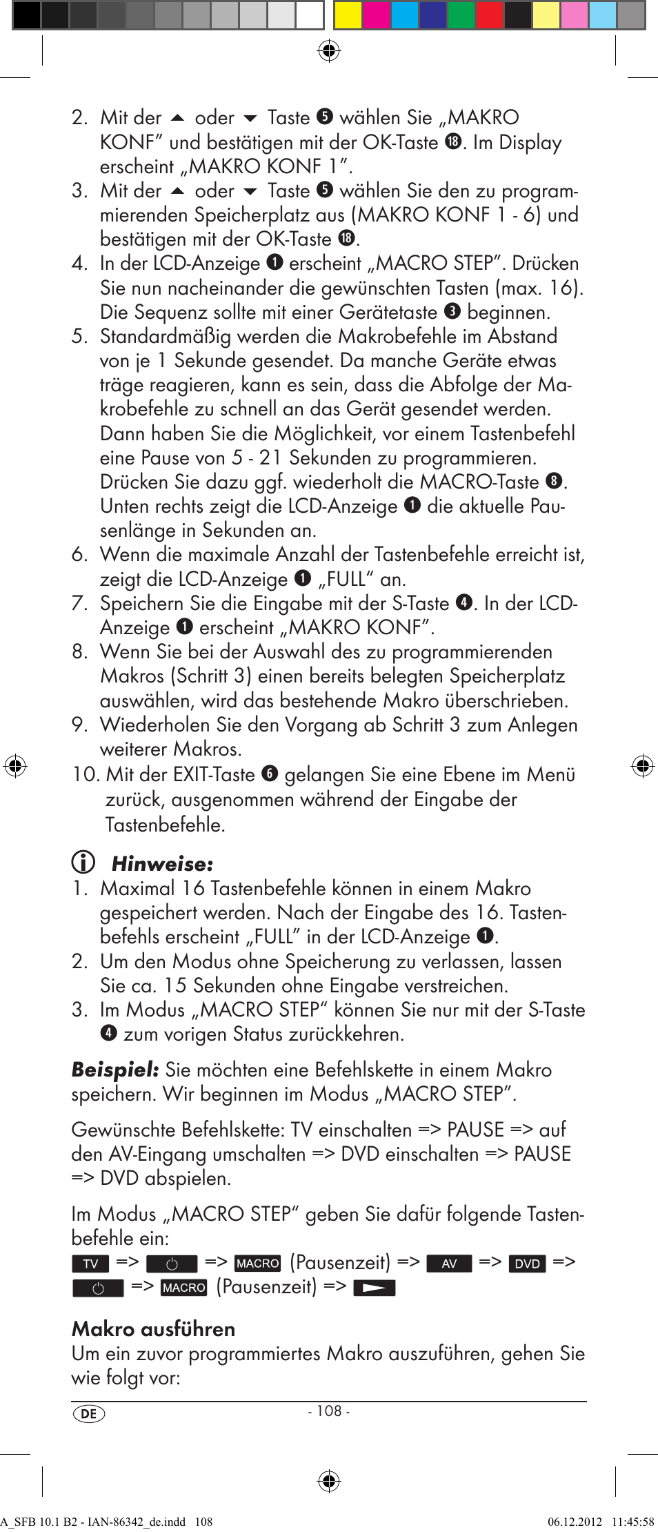 Silvercrest SFB 10.1 B2 User Manual | Page 110 / 116