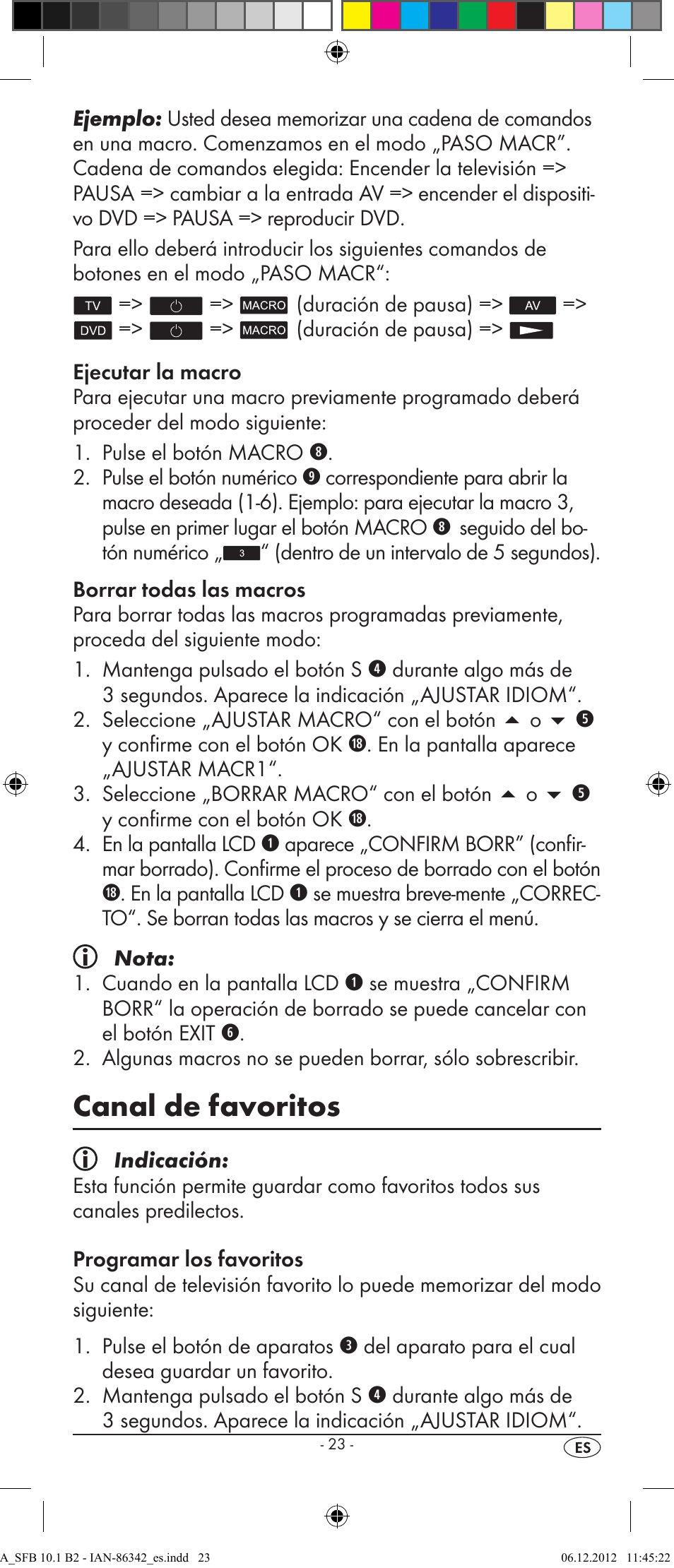 Canal de favoritos | Silvercrest SFB 10.1 B2 User Manual | Page 25 / 116