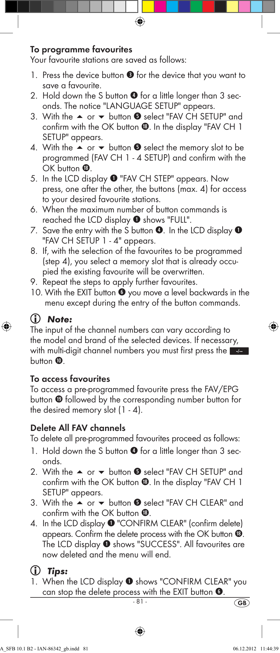 Silvercrest SFB 10.1 B2 User Manual | Page 83 / 116