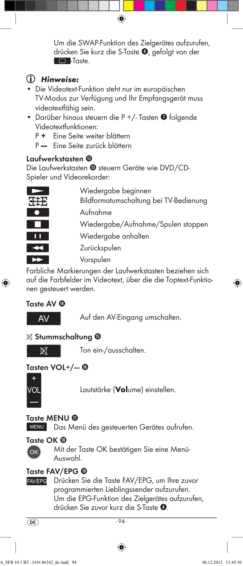 Silvercrest SFB 10.1 B2 User Manual | Page 96 / 116