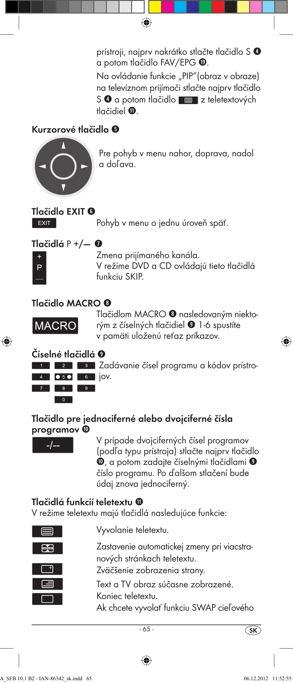 Silvercrest 10-IN-1 REMOTE CONTROL SFB 10.1 B2 User Manual | Page 67 / 116