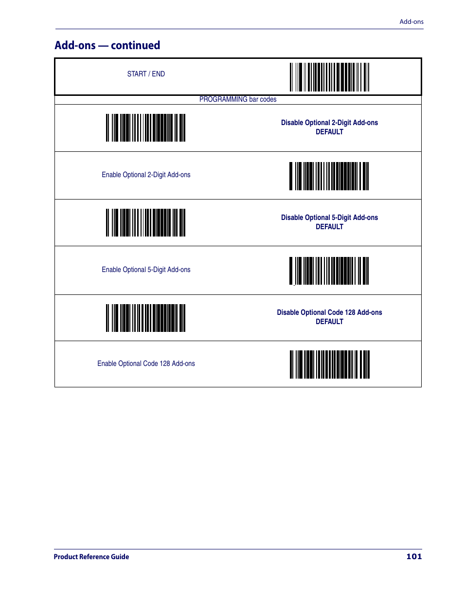 Add-ons — continued | Datalogic Scanning MAGELLAN 3200VSI User Manual | Page 109 / 200