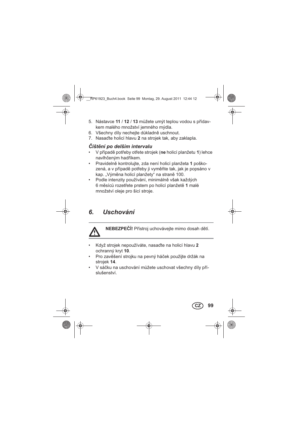 Uschování | Silvercrest SDR 1000 A1 User Manual | Page 101 / 154