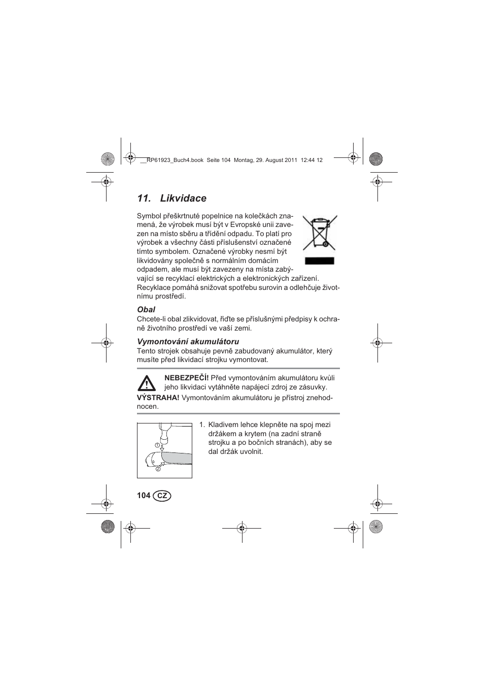 Likvidace | Silvercrest SDR 1000 A1 User Manual | Page 106 / 154