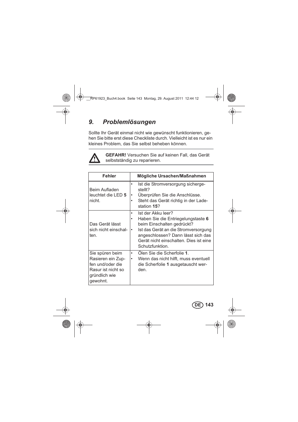 Problemlösungen | Silvercrest SDR 1000 A1 User Manual | Page 145 / 154