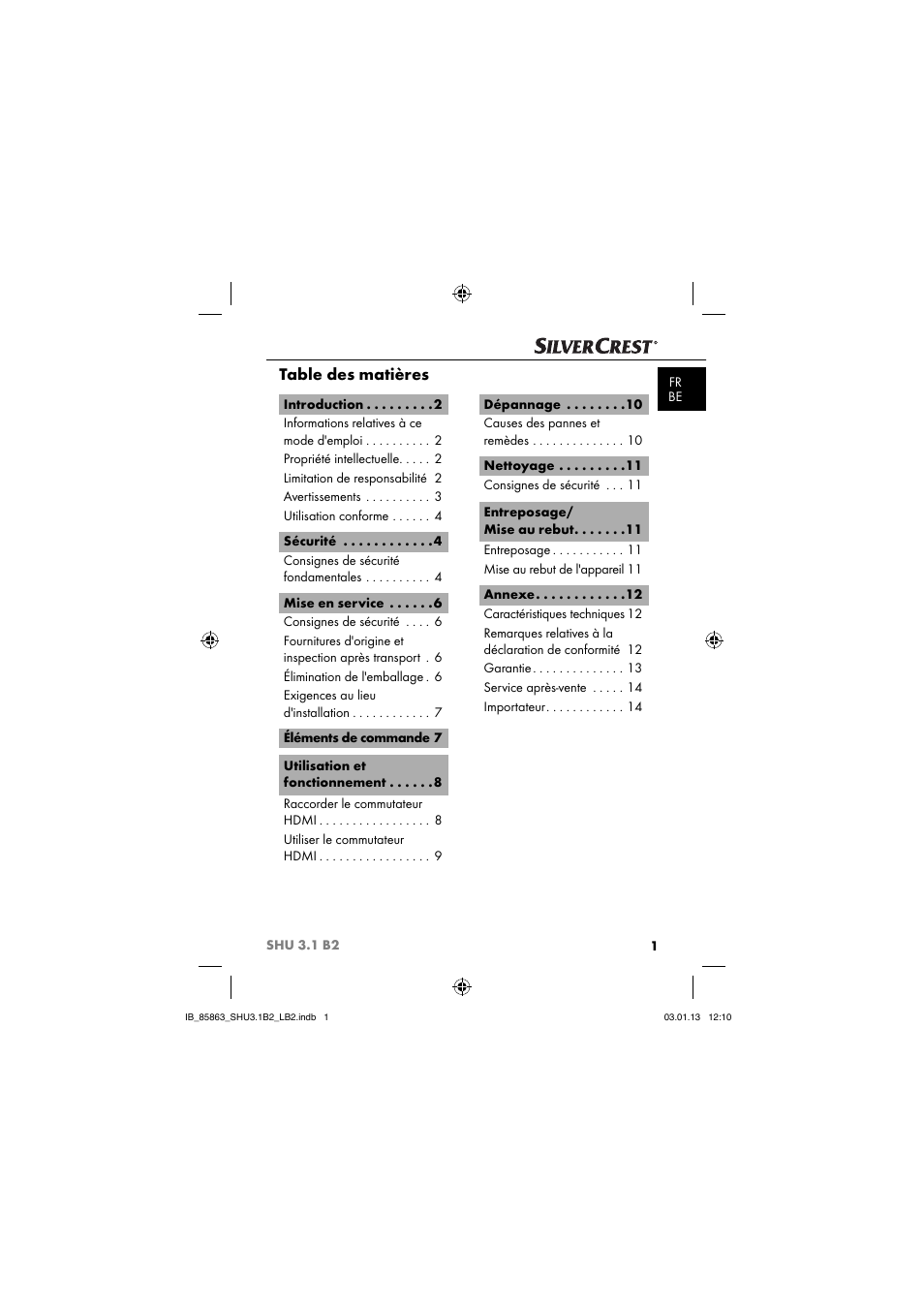 Silvercrest SHU 3.1 B2 User Manual | Page 4 / 46