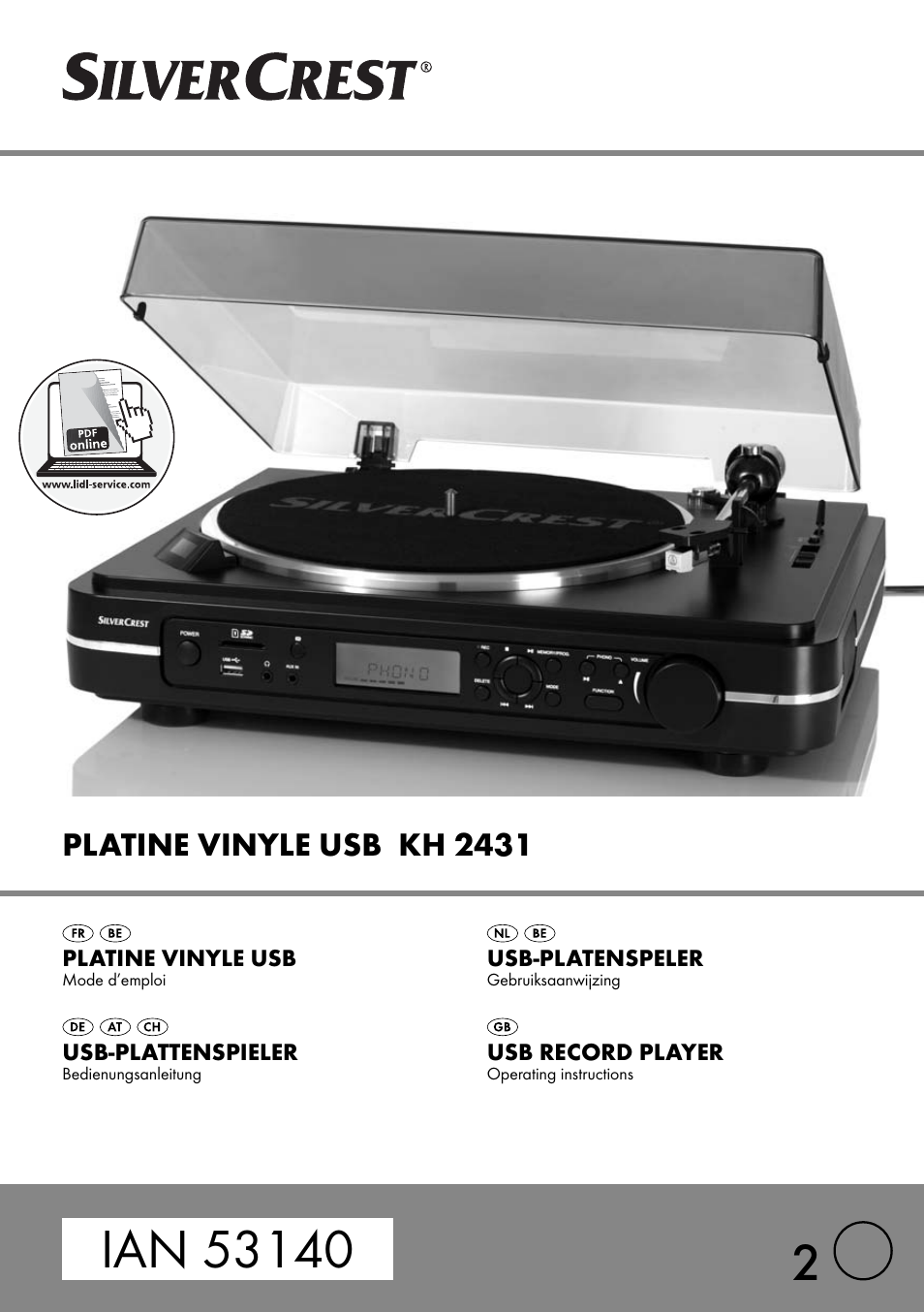 Silvercrest KH 2431 User Manual | 124 pages