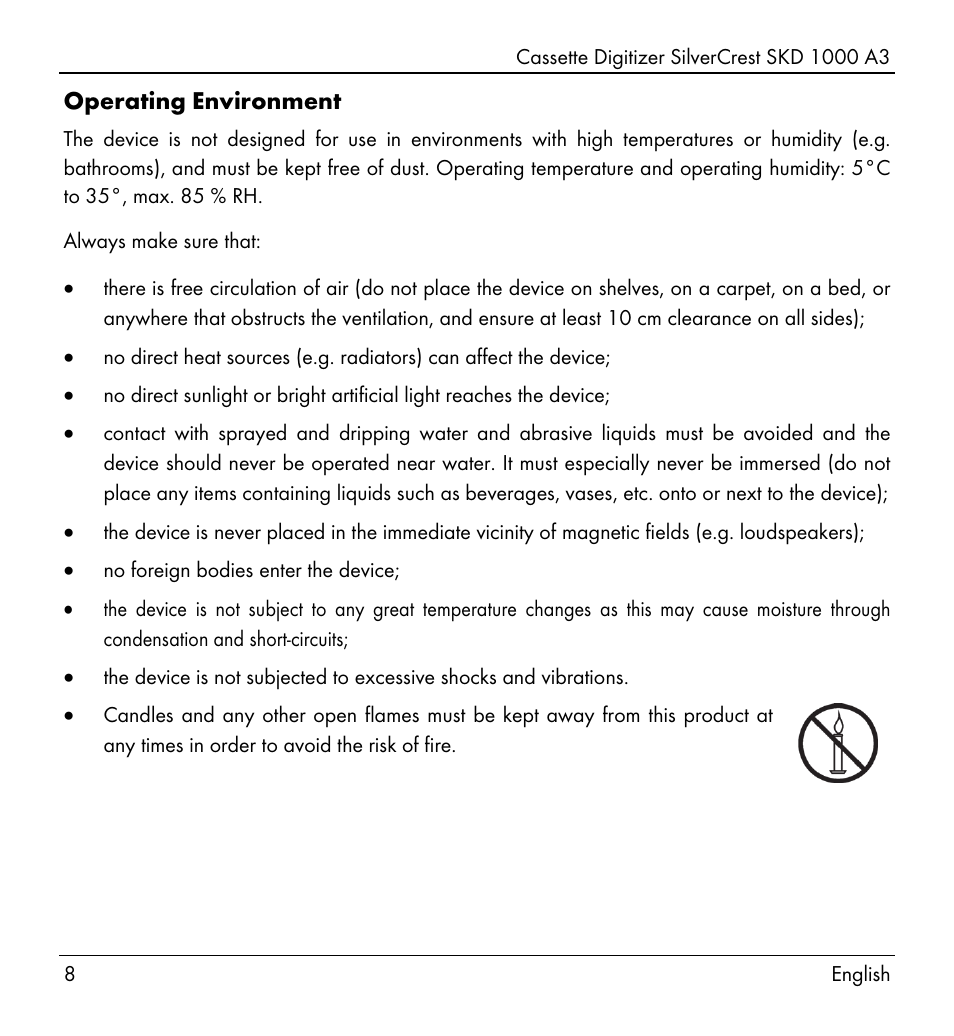 Silvercrest SKD 1000 A3 User Manual | Page 10 / 134