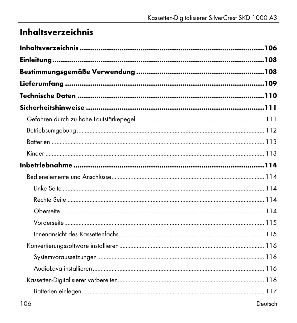 Silvercrest SKD 1000 A3 User Manual | Page 108 / 134