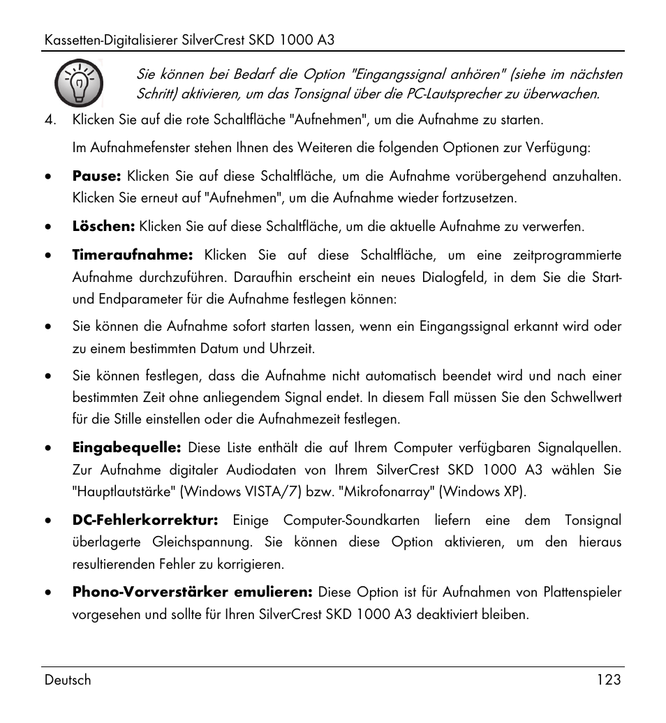 Silvercrest SKD 1000 A3 User Manual | Page 125 / 134