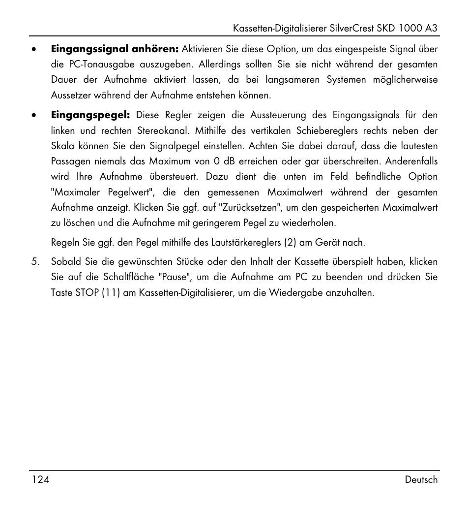Silvercrest SKD 1000 A3 User Manual | Page 126 / 134