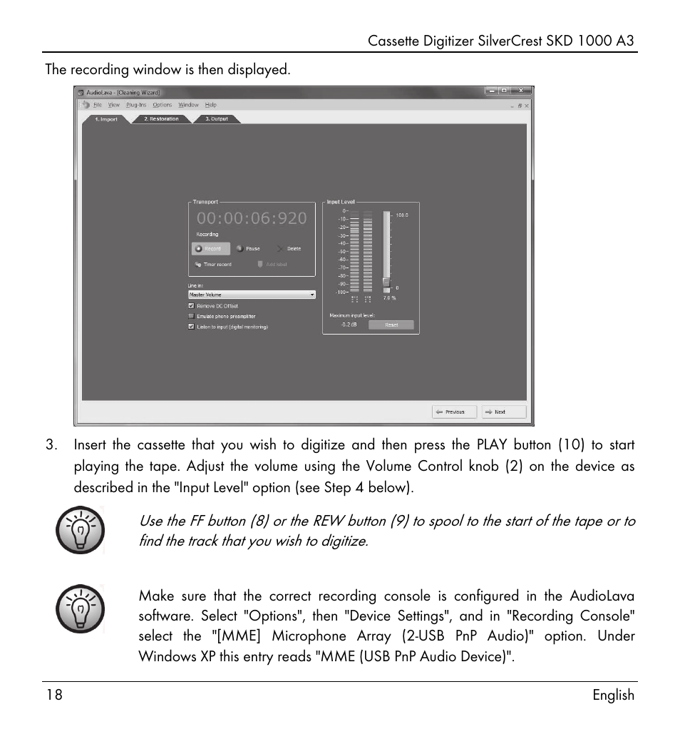 Silvercrest SKD 1000 A3 User Manual | Page 20 / 134