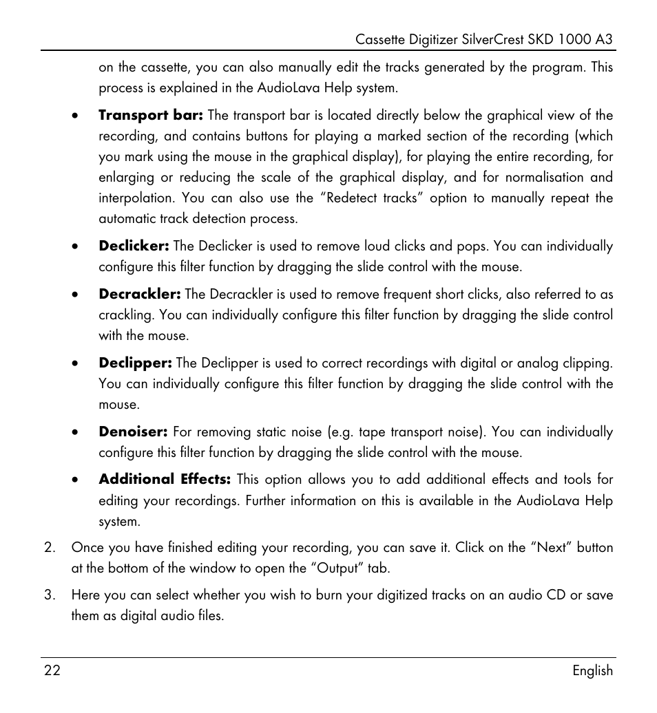 Silvercrest SKD 1000 A3 User Manual | Page 24 / 134