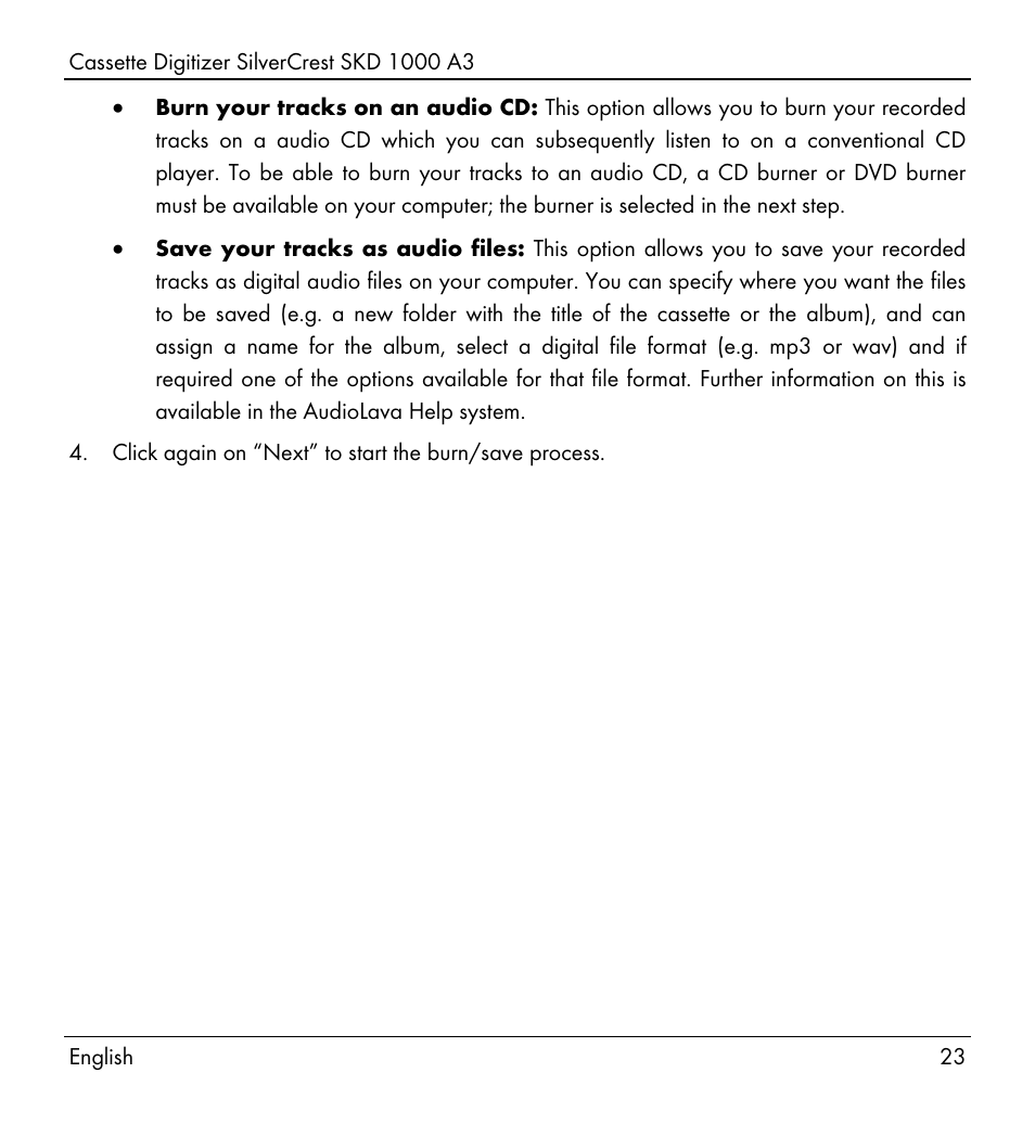 Silvercrest SKD 1000 A3 User Manual | Page 25 / 134