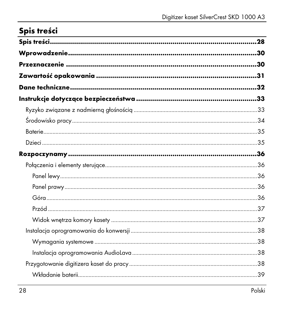 Silvercrest SKD 1000 A3 User Manual | Page 30 / 134