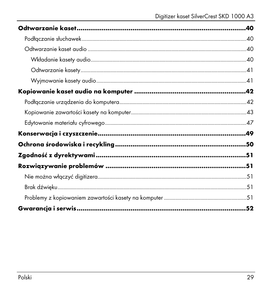 Silvercrest SKD 1000 A3 User Manual | Page 31 / 134