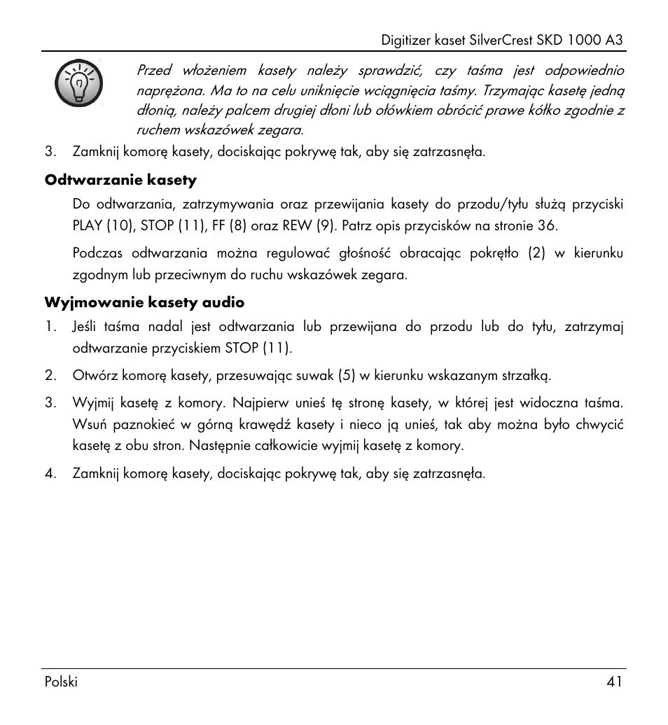 Silvercrest SKD 1000 A3 User Manual | Page 43 / 134