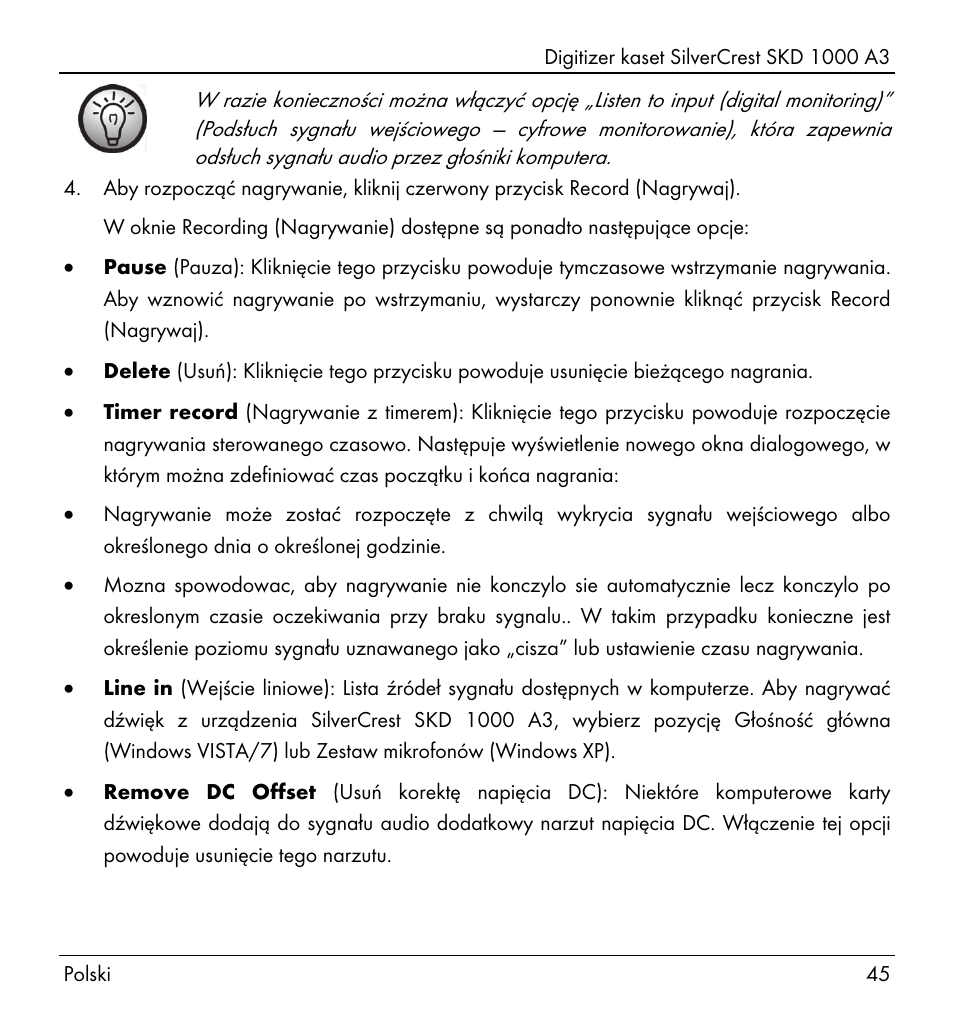 Silvercrest SKD 1000 A3 User Manual | Page 47 / 134