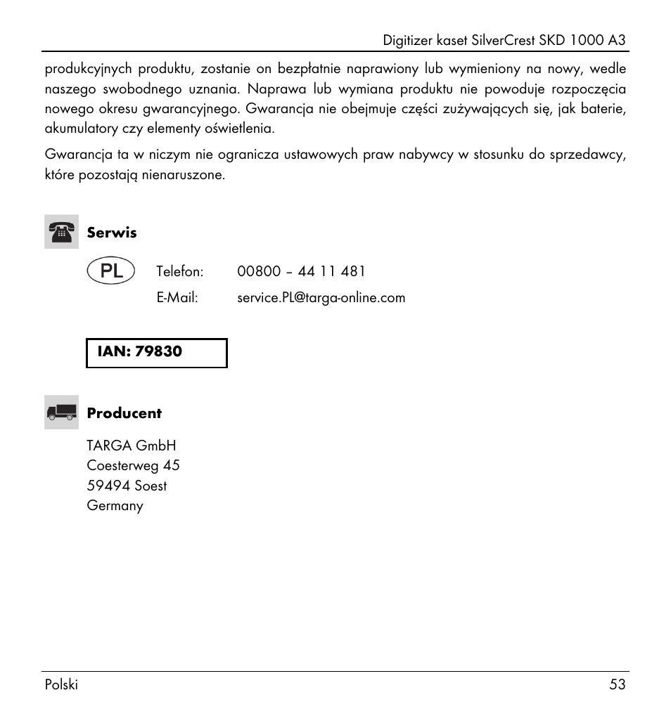 Silvercrest SKD 1000 A3 User Manual | Page 55 / 134
