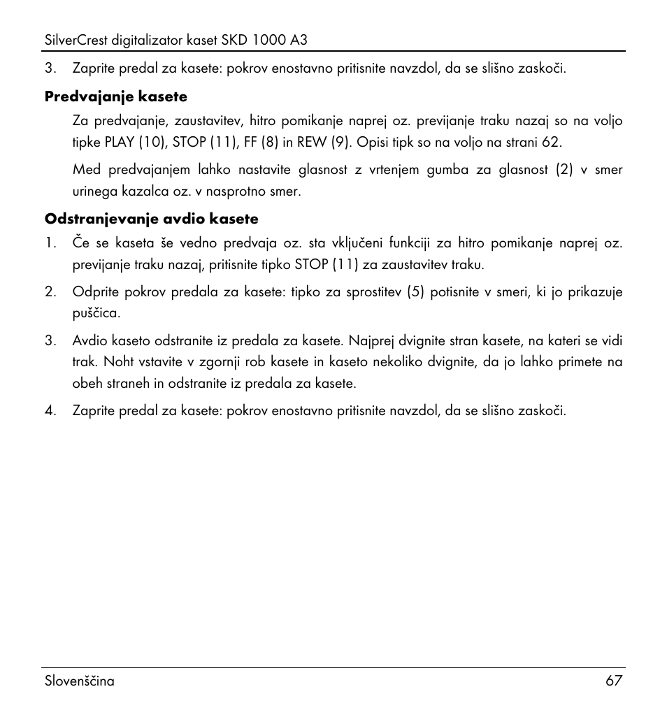 Silvercrest SKD 1000 A3 User Manual | Page 69 / 134