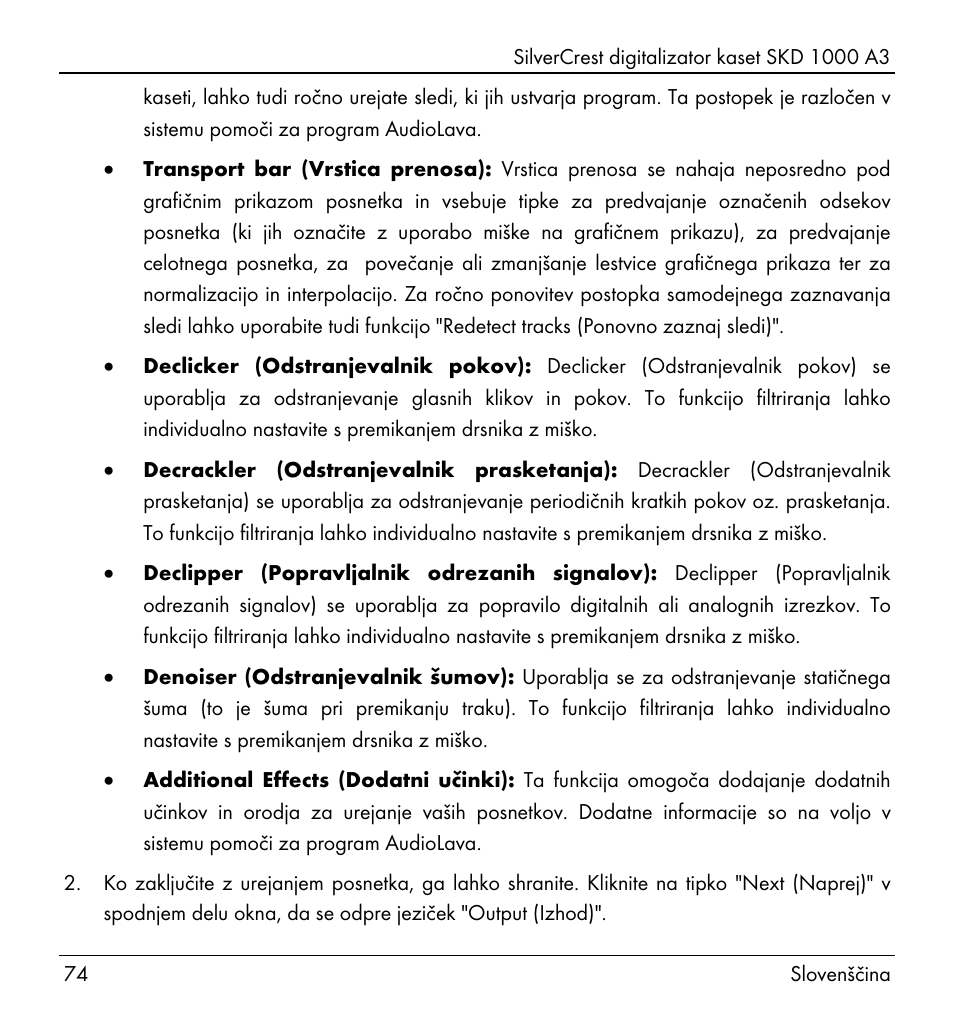 Silvercrest SKD 1000 A3 User Manual | Page 76 / 134