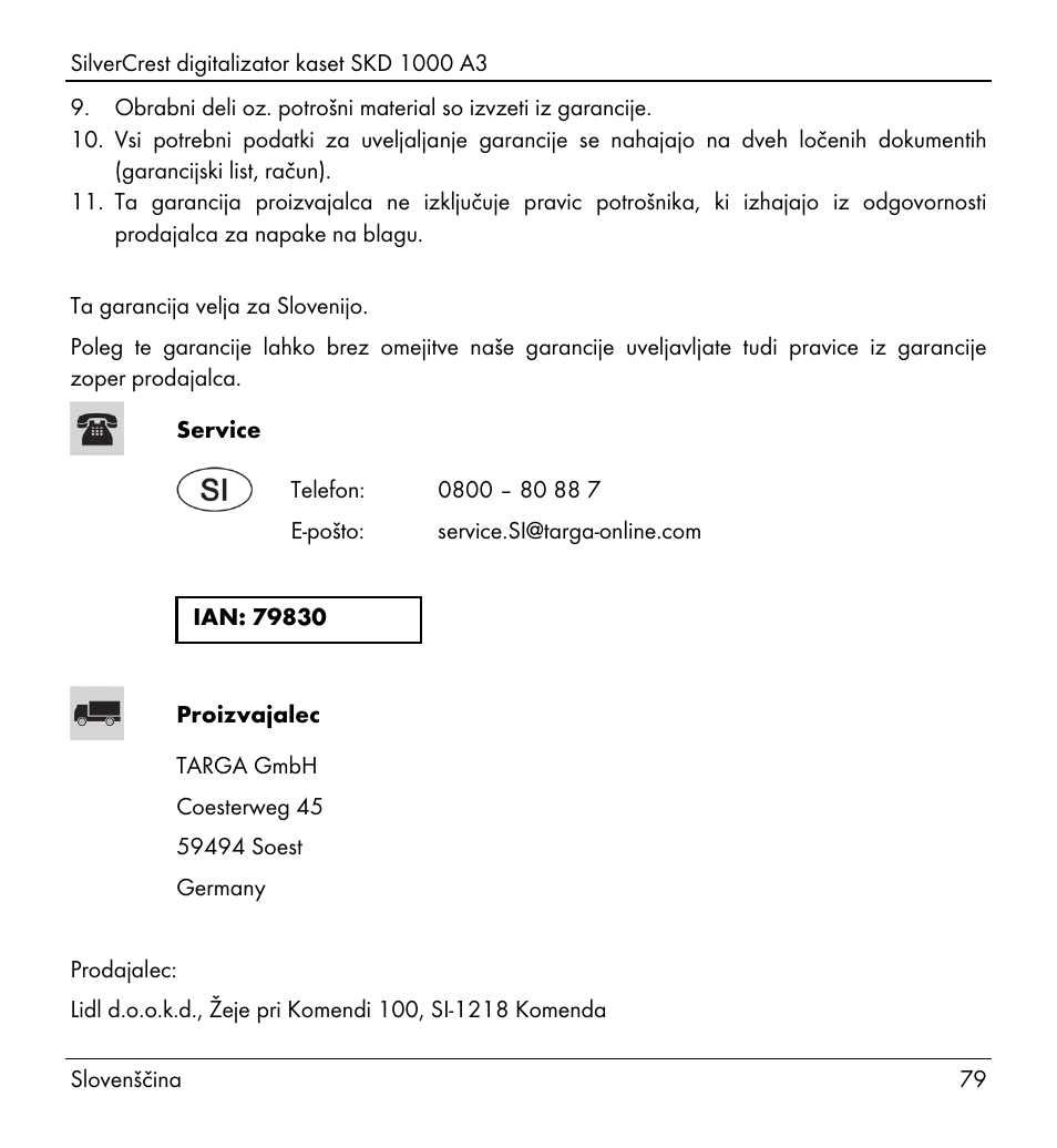 Silvercrest SKD 1000 A3 User Manual | Page 81 / 134