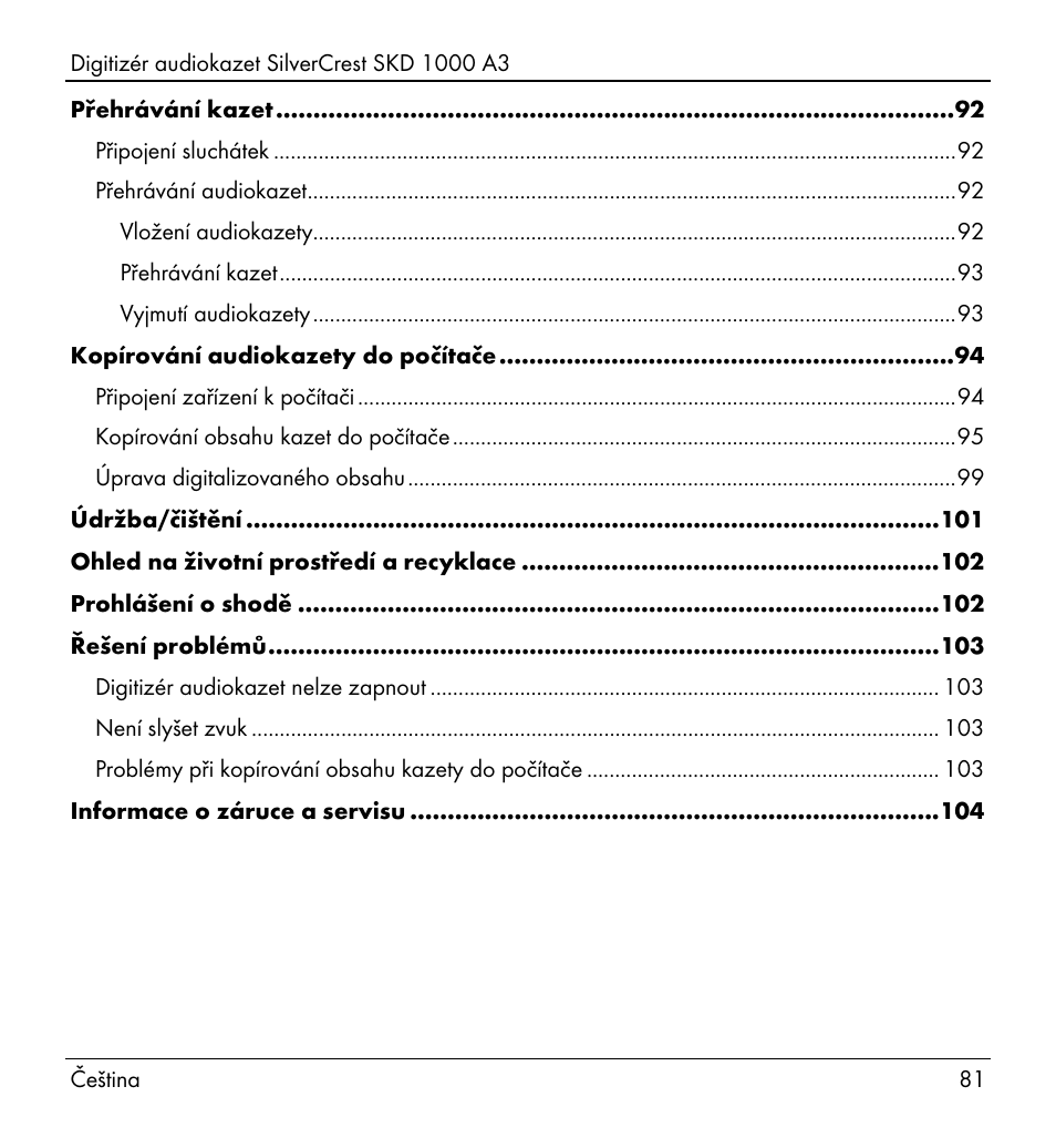 Silvercrest SKD 1000 A3 User Manual | Page 83 / 134