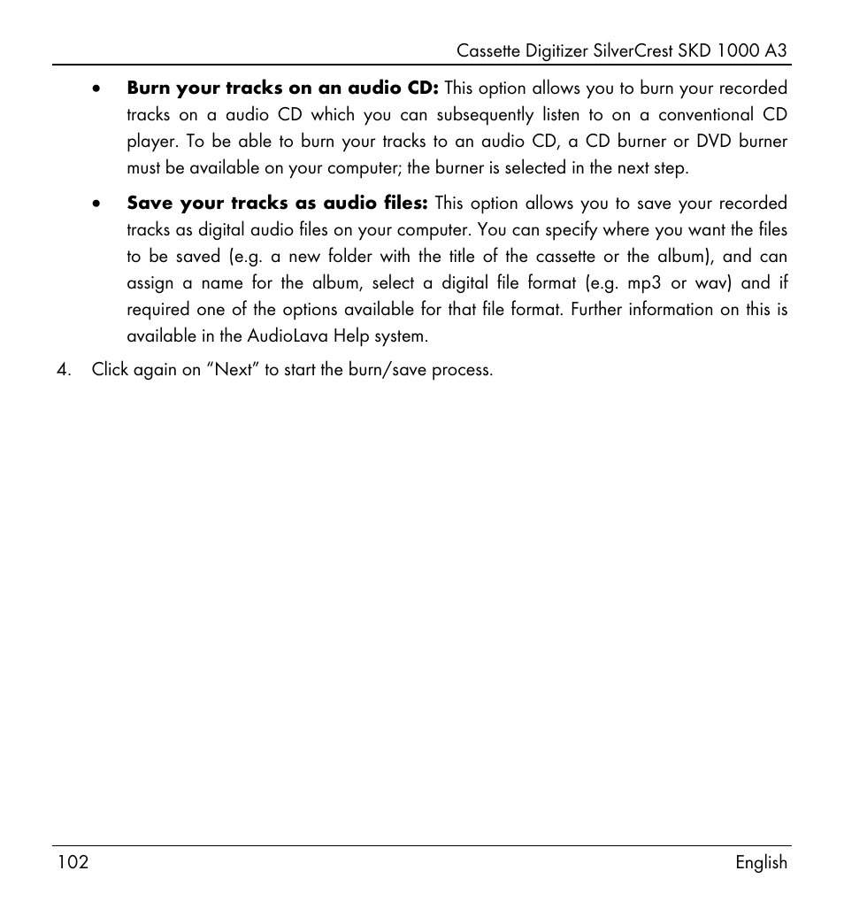 Silvercrest SKD 1000 A3 User Manual | Page 104 / 110