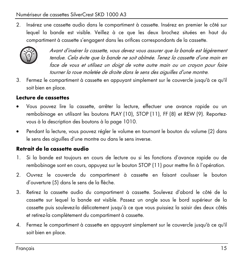 Silvercrest SKD 1000 A3 User Manual | Page 17 / 110
