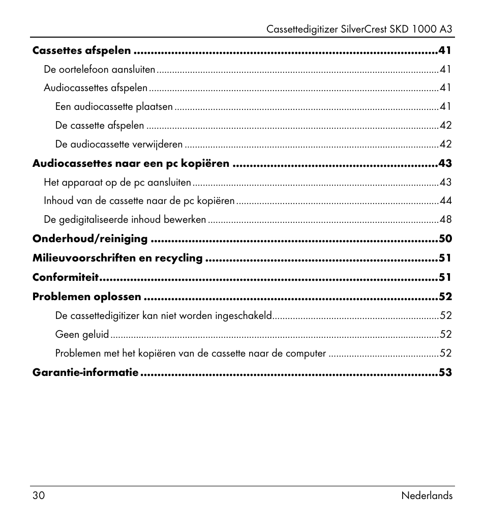 Silvercrest SKD 1000 A3 User Manual | Page 32 / 110