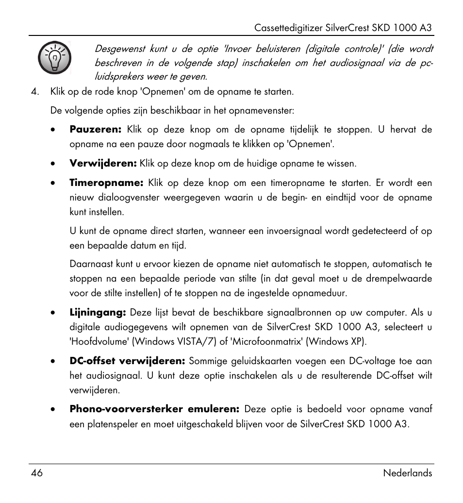 Silvercrest SKD 1000 A3 User Manual | Page 48 / 110