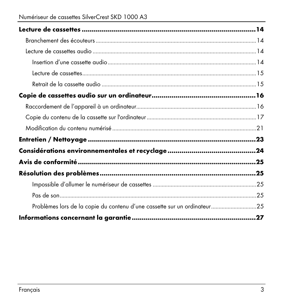 Silvercrest SKD 1000 A3 User Manual | Page 5 / 110