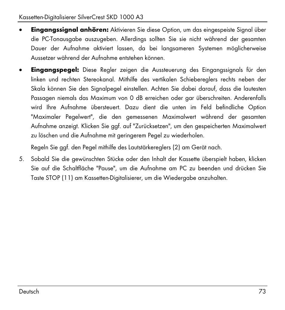 Silvercrest SKD 1000 A3 User Manual | Page 75 / 110
