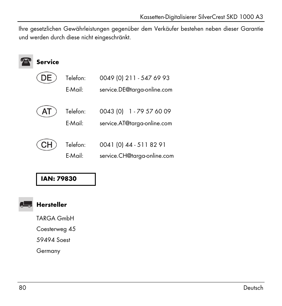 Silvercrest SKD 1000 A3 User Manual | Page 82 / 110