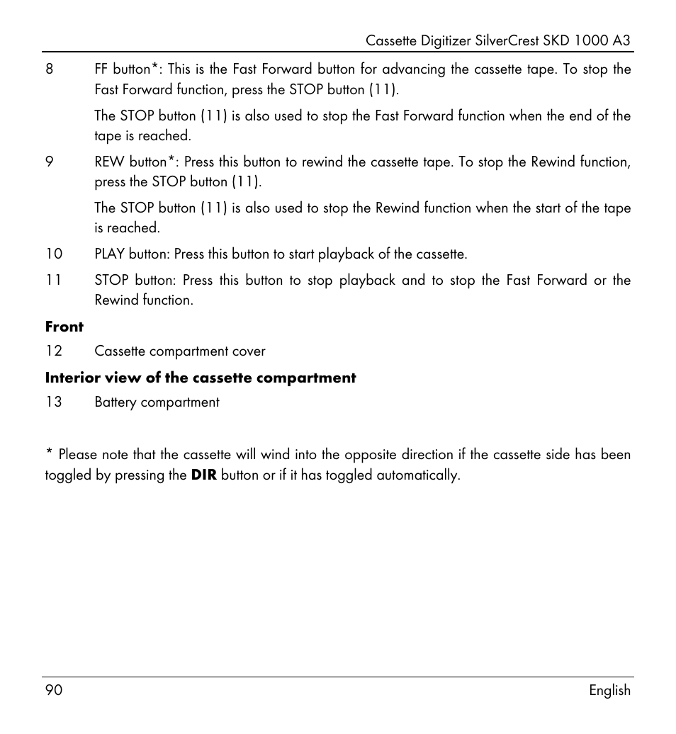 Silvercrest SKD 1000 A3 User Manual | Page 92 / 110