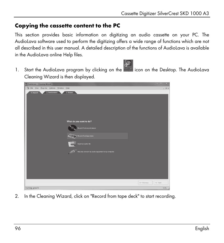 Silvercrest SKD 1000 A3 User Manual | Page 98 / 110