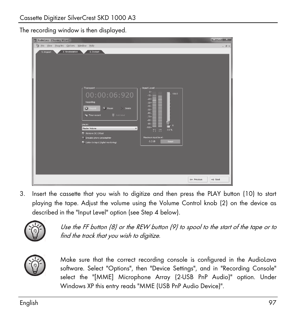 Silvercrest SKD 1000 A3 User Manual | Page 99 / 110